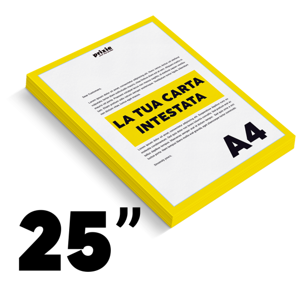 Blocco carta intestata A4 Colorato 25